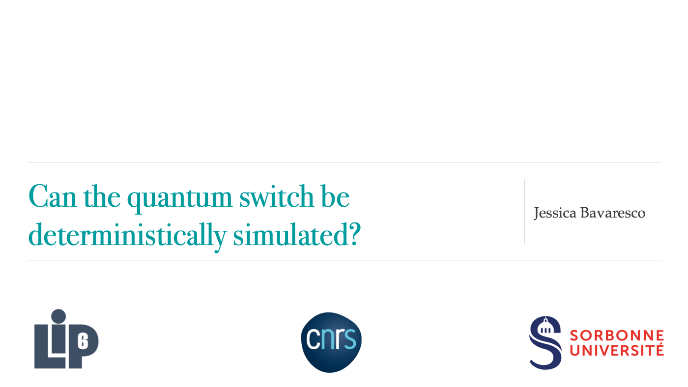 Can the quantum switch be deterministically simulated?